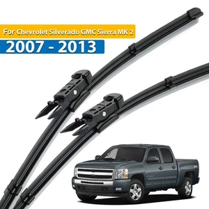 2Pcs Front Windshield Wiper Blades Set For Chevrolet Silverado GMC Sierra 07-13 - Picture 1 of 6