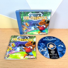 Videojuego de disparos en tercera persona Fur Fighters 2000 Sega Dreamcast en caja original con manual