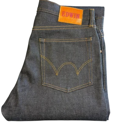 Edwin Rainbow Japanese Selvedge Denim Mens 33 x34 Wide Straight Leg 13.5oz Jeans - Image 1 of 4