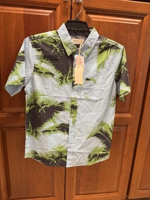 Men’s Tropical Print Cotton Button Down Shirt Size M NWT - Image 1 of 4