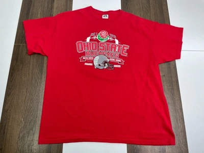 J America Talla 2XL Rojo Ohio State Buckeyes 96TH Rose Bowl Juego Camisa Universidad Foto 1 de 4
