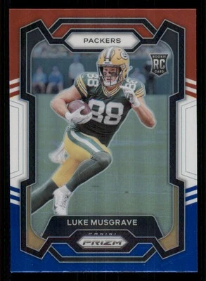 2023 Panini Prizm Prizms Red White and Blue #337 Luke Musgrave - Image 1 of 2