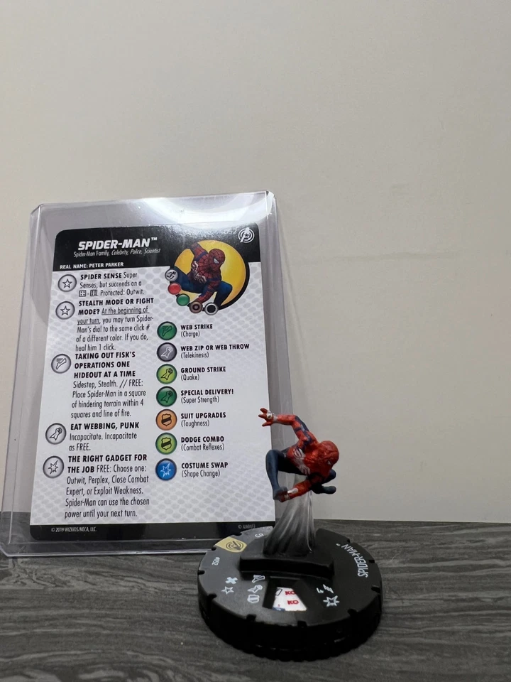 Herolclix Spider Man #052 (2018) nunca jugado con tarjeta de personaje 052 Foto 1 de 4