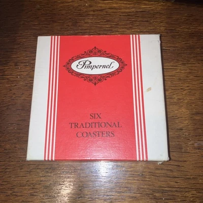 Vintage Pimpernel English Fox Hunting Coasters set Original Box Classic x6 BCS3 - Image 1 of 4
