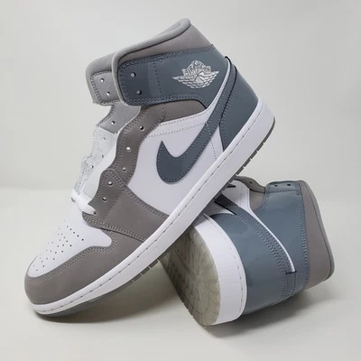 Nike Air Jordan 1 Mid SE Zapatos Blanco Medio Fresco Gris HF3216-100 Para hombres Talla 12 Foto 1 de 4