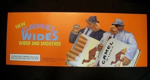 ⭐️ Cartel de vinilo ancho vintage 1992 CAMEL PÓSTER cigarrillos JOE anuncio de tabaco 49X18 ⭐️ - Imagen 1 de 8