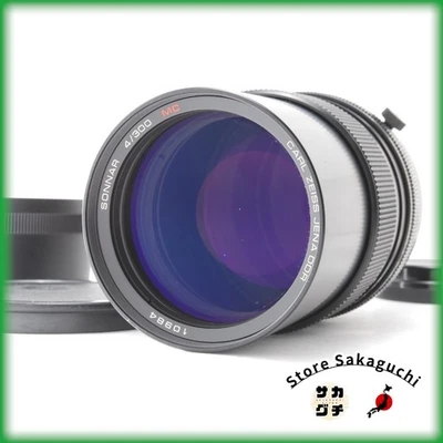 RARE [Opt Top Mint] Red MC Carl Zeiss 300mm f4 Sonnar Jena DDR Pentacon 6 Japan - Image 1 of 4