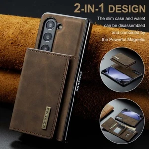 Custodia cellulare triplo portafoglio con supporto per Samsung Galaxy S24 Ultra 23+ 22 21 - Foto 1 di 74