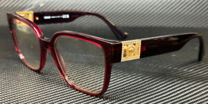 VERSACE VE3329B 5385 Transparent Red Women's 54 mm Eyeglasses