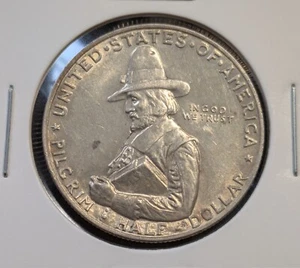 1920 Pilgrim Tercentenary Commemorative Silver Half Dollar – See photos! - Picture 1 of 2
