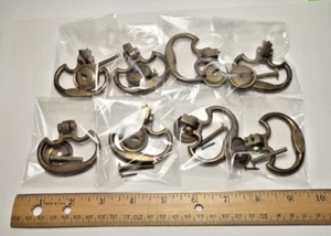 Lot 8pcs Vintage Belwith Brass Drawer Pull Handles K11853 Colonial 3” Keeler USA - Picture 1 of 11