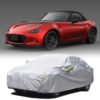 Cubierta de coche para todo tipo de clima tafetán impermeable protección UV contra la nieve para Mazda MX-5 Miata Foto 1 de 4