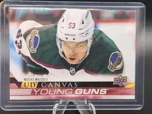2022-23 Upper Deck Series 1 UD Canvas Young Guns Matias Maccelli #C94 Rookie RC - Picture 1 of 2