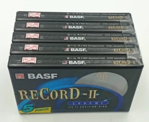 BASF RECORD II 90 5 Leerkassetten neu - Bild 1 von 1