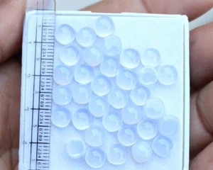 Natural Chalcedony Round Cabochon Loose Gemstone Lot 35 Pcs 6 MM 34.20 CT - Picture 1 of 3