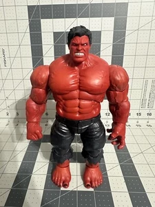 3D Printed - PAINTED 1/12 Red Hulk HAR ANGRY Headsculpt Marvel Legends Scale - Picture 1 of 3