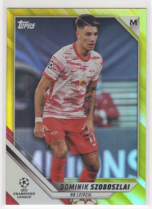 2021-22 Topps UEFA Champions League Yellow Foil #194 Dominik Szoboszlai /250