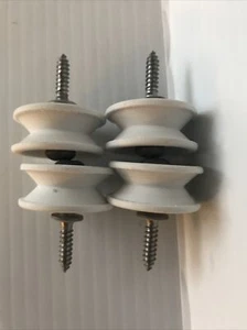 GE 4 DISHWASHER ROLLERS & 4 SCREWS Part # WD12X332 - Picture 1 of 12