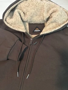 NUEVO CON ETIQUETAS Ridgecut Toughwear Para hombres 4XL Sherpa Forrado Pesado Chaqueta con Capucha Musgo - Imagen 1 de 7