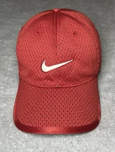 Nike DRI-FIT Men’s Ball Cap Y2K Center Swoosh Logo Red Mesh Adjustable Size o/s - Picture 1 of 22