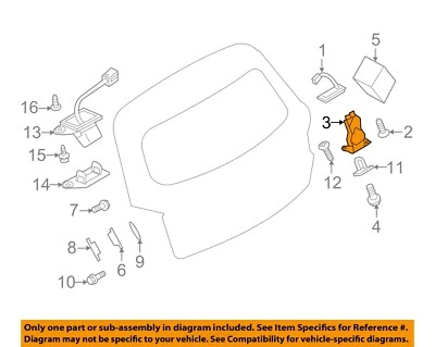 MITSUBISHI OEM 07-24 Outlander Sport puerta levadiza cerradura hardware-pestillo 5808A129 Foto 1 de 2