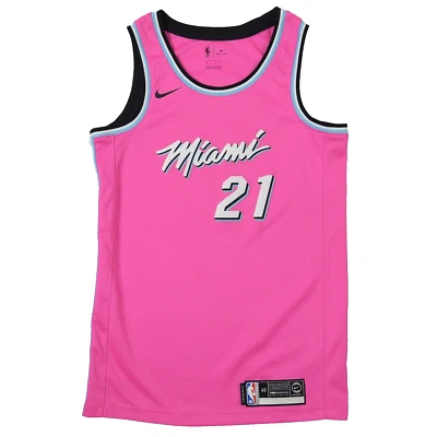 Camiseta deportiva Nike para hombre Miami Heat Hassan Whiteide talla S NBA Swingman #21 rosa Foto 1 de 4