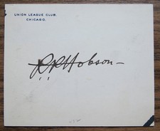 R. P. HOBSON SIGNATURE - SPANISH AMERICAN WAR HERO Medal Of Honor - AUTOGRAPH