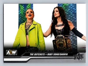 2024 Upper Deck AEW #84 Ruby Soho / Saraya Tag Teams and Trios Outcasts - Picture 1 of 2