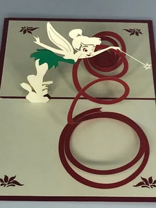 Tinkerbell Disney 3D Pop Up Card Peter Pan Mother's Day Love Wish Star - Picture 1 of 3