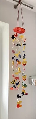 XXL Windspiel Vintage Klangspiel Ton Keramik Tiere Animals - Bild 1 von 4