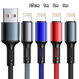 2M 3M Extra Long USB Fast Charging Charger Cable For iPhone 11 12 13 14 XR 7 8 6 - Picture 1 of 13