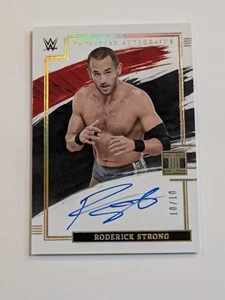 2022 Panini Impeccable WWE Superstar Autographs Roderick Strong Auto /10 - Picture 1 of 2