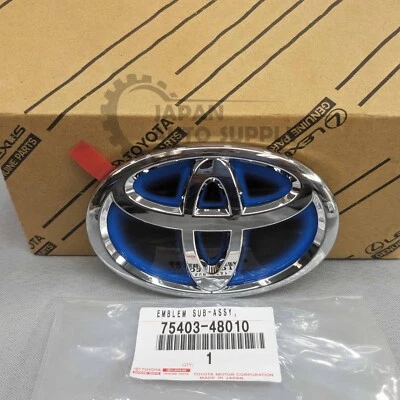 OEM GENUINE TOYOTA CAMRY HIGHLANDER PRIUS REAR TRUNK HYBRID EMBLEM 75403-48010 - Image 1 of 4