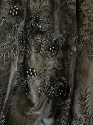 Black Riviera Rosette Dress by Chasing Fireflies size 12 Pre-Worn - Image 1 of 4