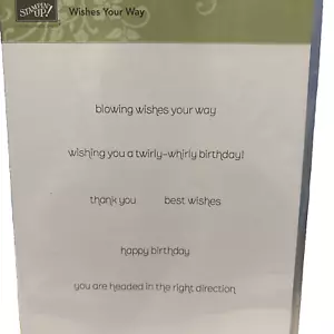 Stampin' Up! WISHES YOUR WAY retired # 129156 - Picture 1 of 2