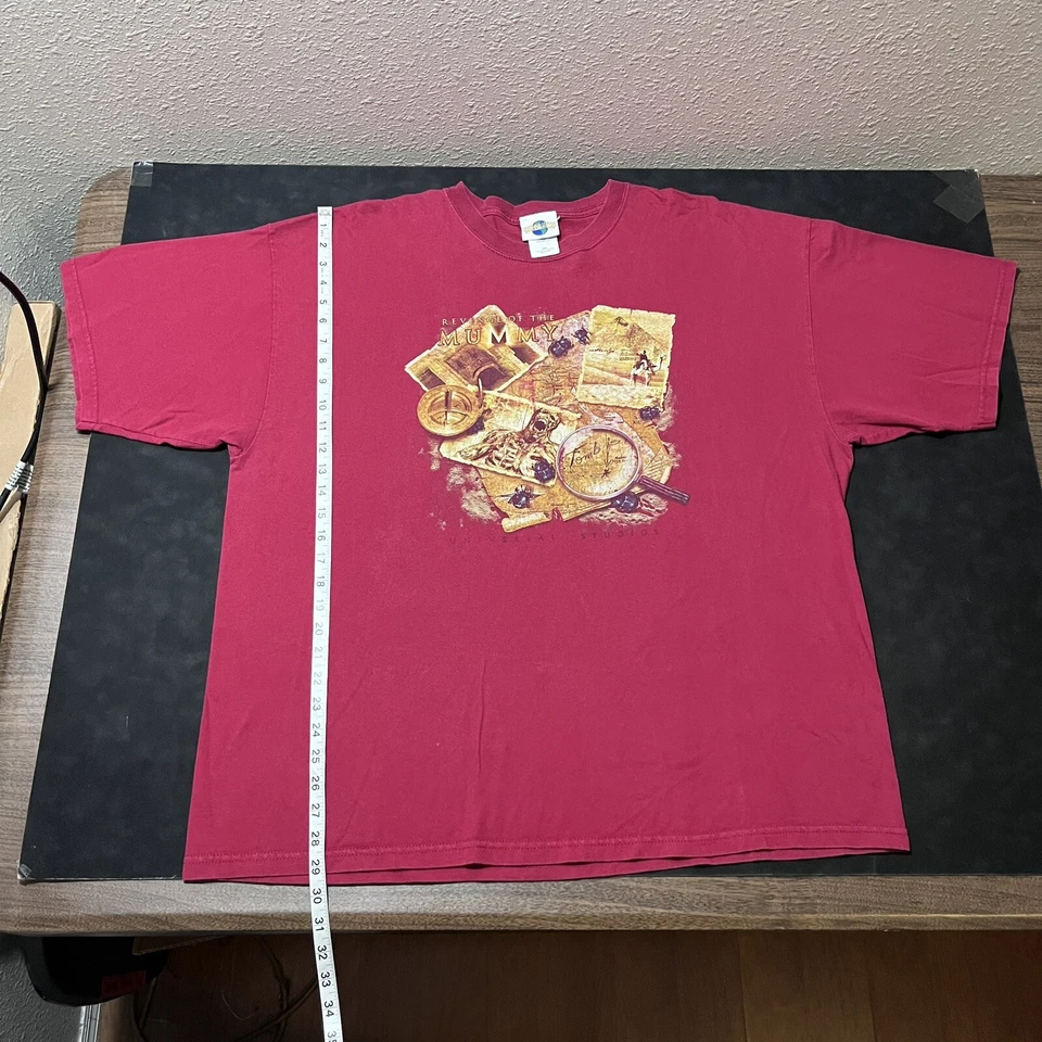 Camisa La Venganza de la Momia De Colección Universal Studios Años 90 Para Hombre 2XL Película de Terror Foto 1 de 4