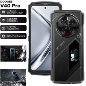 DOOGEE V40 PRO 5G 4G Rugged Smartphone Android 14 Mobile 4nm Octa Core Unlocked - Picture 1 of 14