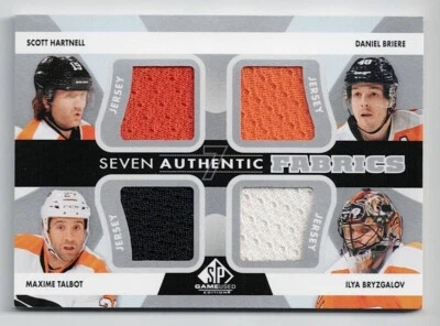 2012-13 SP Game-Used Seven Jersey Briere Talbot Bryzgalov Giroux Sean Couturier - Image 1 of 4