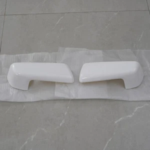 2x White Top Half Mirror Cap Cover For Chevy Silverado GMC Sierra 1500 2019-2024 - Picture 1 of 13