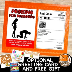 Funny PEGGING Prank By Post Postal Mail Package Adult Joke Birthday Humour Gift - Picture 1 of 7