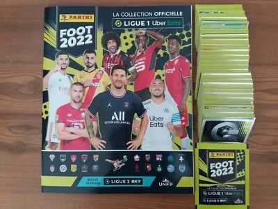 PANINI FOOT 2022 LIGUE 1 - SET COMPLET 542 STICKERS + ALBUM VIDE + SET TRANSFERT - Photo 1/2