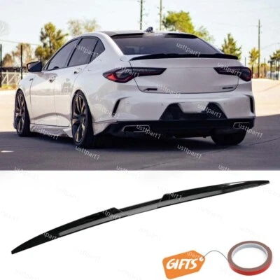 For Acura ILX 2013-2022 Adjustable Rear Trunk Spoiler Duck Wing Lip Gloss #P Foto 1 de 4