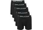 GRUDGE 5 Pack Men's Boxers Shorts Underwear Trunks Boxer Pants Stretch Briefs