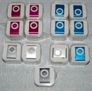 13x MP3 Player Flach Media Musik Player Mini Clip bis 8GB Mikro SD Slot Rosa BLK - Bild 1 von 5