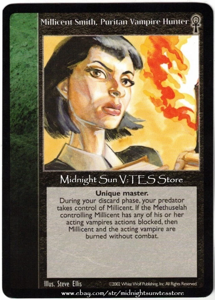 Millicent Smith, Puritan Vampire Hunter Camarilla Edition V:TES VTES Vampire CCG - Image 1 of 1