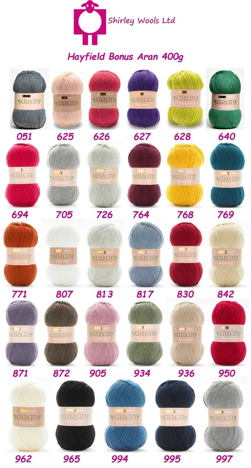 Hayfield Bonus Aran with Wool 400g - RRP £13.85 - OUR PRICE £11.99 - Image 1 of 1