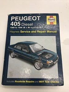 Peugeot 405 Diesel (1988 -1997) E to N registration Haynes Repair Manual No 3198 - Picture 1 of 3