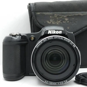 Nikon COOLPIX L820 Black 16.0MP 30x Zoom Digital Camera from Japan - Picture 1 of 18