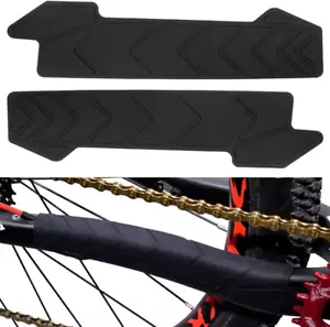 Bike Chainstay Protector 2Pcs MTB Silicone Frame Guard for Most Bicycles - Picture 1 of 12