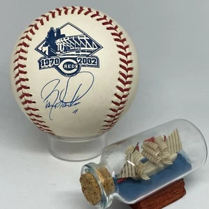 Barry Larkin signed Rawlings Riverfront Logo Baseball JSA COA Reds HOF A2223 - Picture 1 of 1